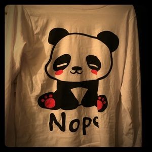 A long sleeve “ Nope not today”